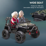 Electric UTV Truck for Kids with Bluetooth Music and Dual Motors