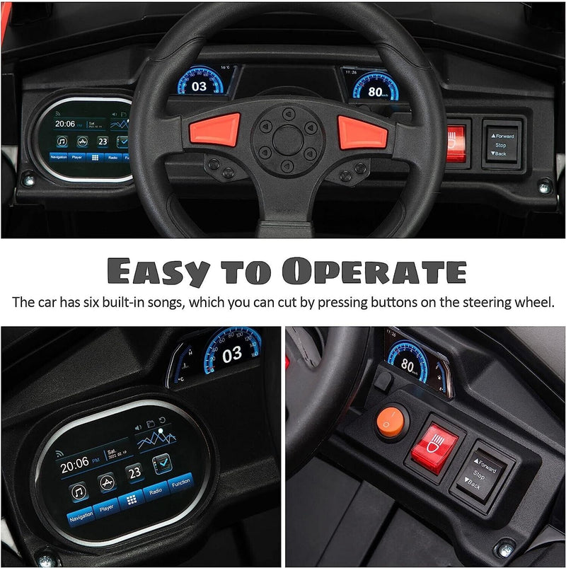 Electric UTV Truck Ride-On Car for Kids - Off-Road Adventure with Double Doors