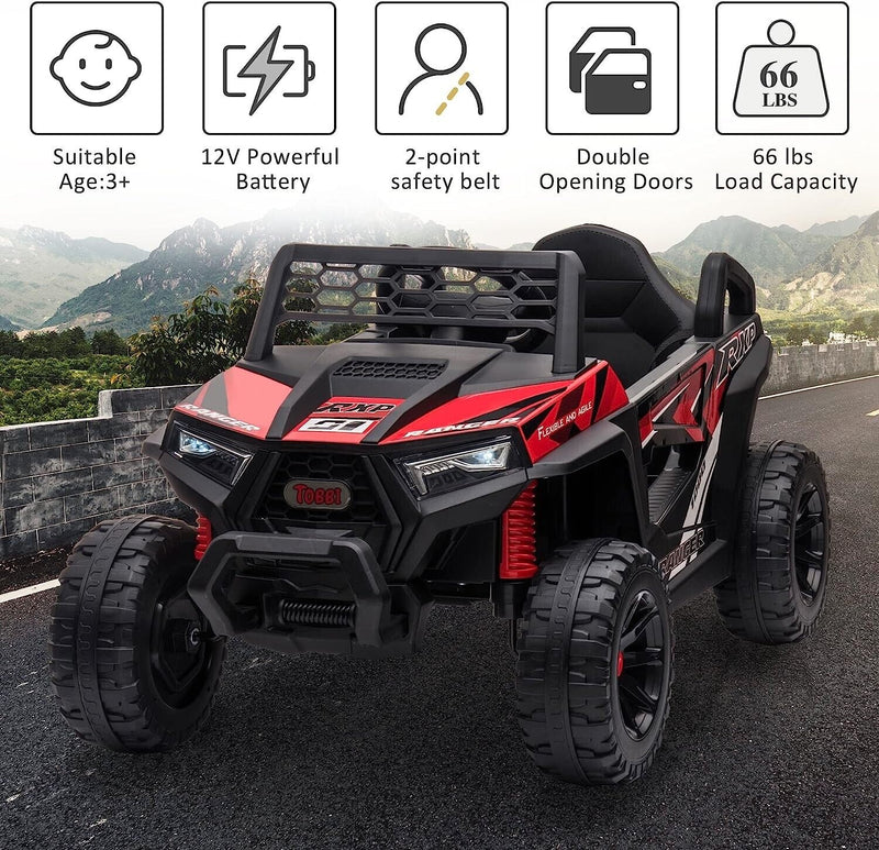 Electric UTV Truck Ride-On Car for Kids - Off-Road Adventure with Double Doors