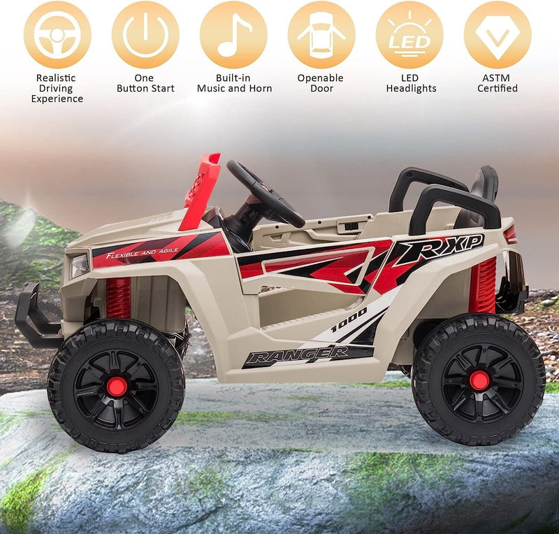 Electric UTV Truck Ride-On Car for Kids - Off-Road Adventure with Forward and Reverse
