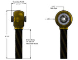 Enduro Joint 2 5/16 Inch Mounting Width 9/16" Bolt Hole 7/8-14 Right Hand Thread