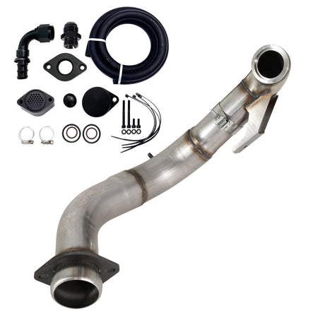 TruckTok 2015-2019 Ford 6.7L Powerstroke 4" Turbo Downpipe w/EGR delete kit TruckTok