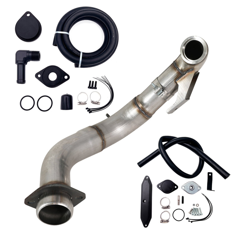 TruckTok 2015-2019 Ford 6.7L Powerstroke 4" Turbo Downpipe w/EGR delete kit