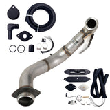 TruckTok 2015-2019 Ford 6.7L Powerstroke 4" Turbo Downpipe w/EGR delete kit TruckTok