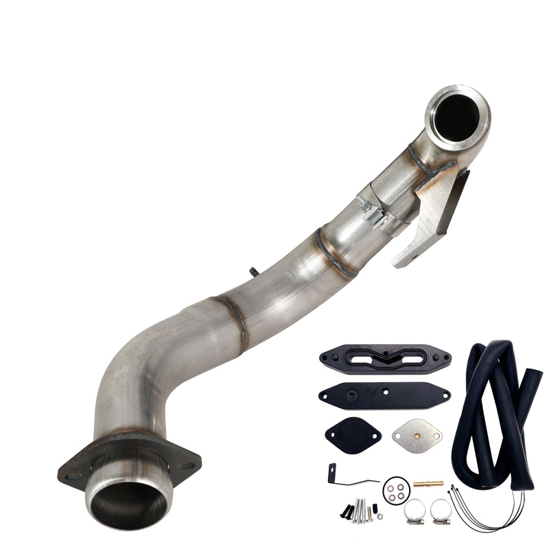 TruckTok 2015-2019 Ford 6.7L Powerstroke 4" Turbo Downpipe w/EGR delete kit