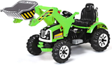 Excavator Truck Battery-Powered Playset for Kids - 12V Construction Vehicle Ride-On