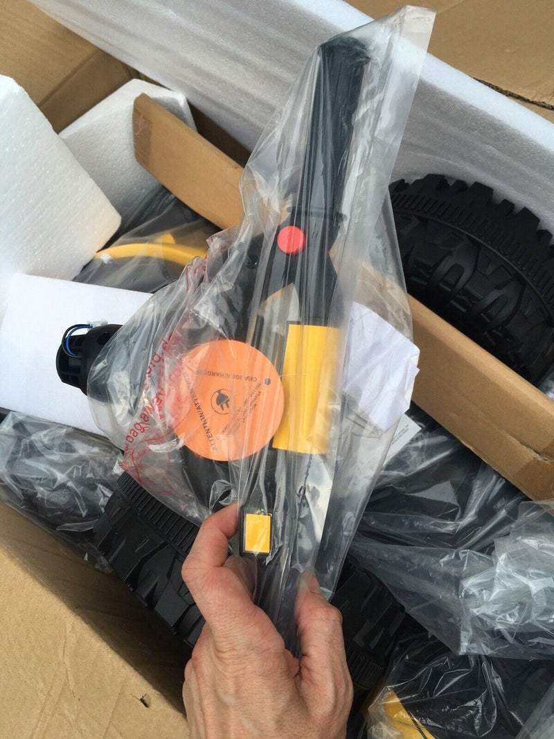 Exciting 12V 4-Wheeler Kids Car with Hot Wheels Music in Yellow and Black - Brand New in Box!