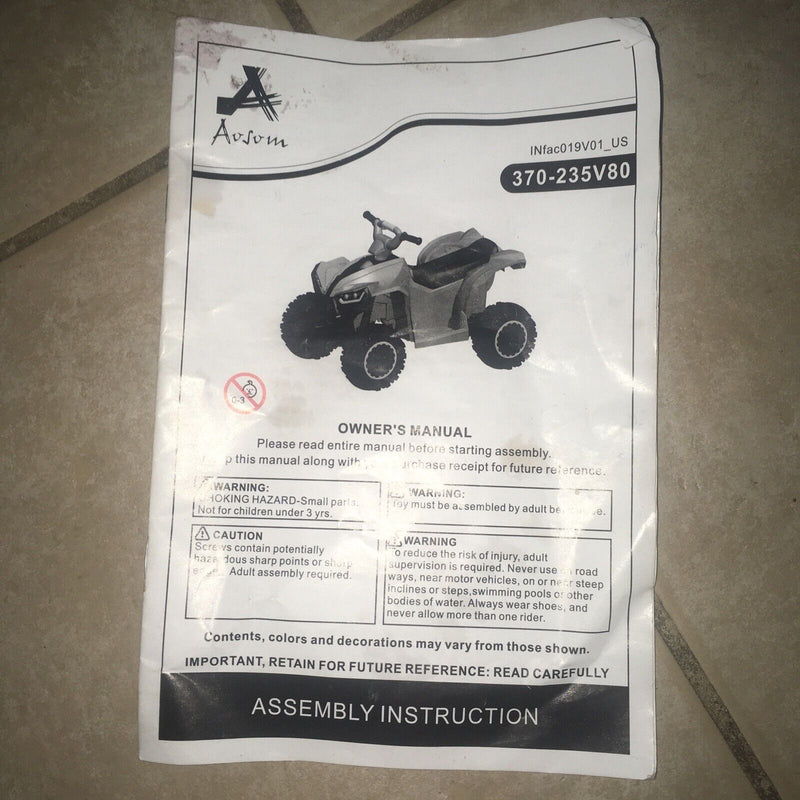 Exciting 12V 4-Wheeler Kids Car with Hot Wheels Music in Yellow and Black - Brand New in Box!