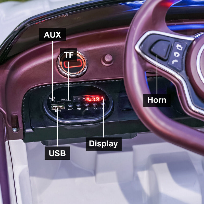 Exp 12 6V Battery Operated Toy Car Ride On with Remote Control - Kids Bentley Style