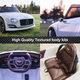 Exp 12 6V Battery Operated Toy Car Ride On with Remote Control - Kids Bentley Style
