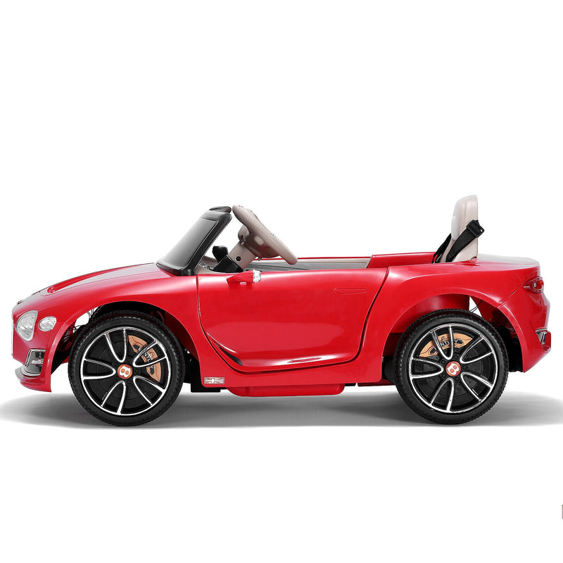 12V Bentley Style Kids Ride On Electric Toy Car with Remote Control and LED Lights