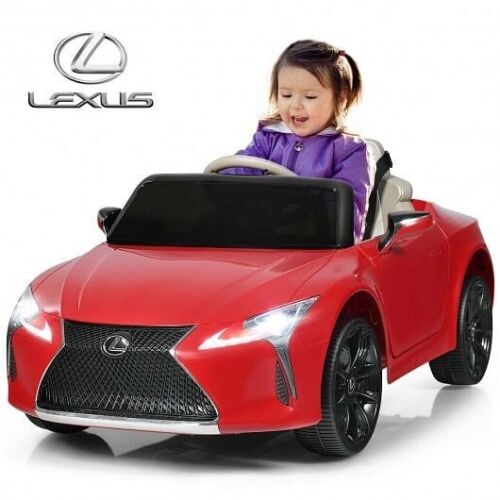 Experience Luxury with the Kids' Licensed Lexus LC500 Electric Ride-On Car in Red