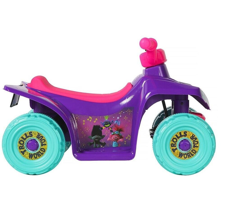 Experience the Fun with Dynacraft Trolls Dreamworks 6V Battery Powered Little Quad Kids Ride On ATV