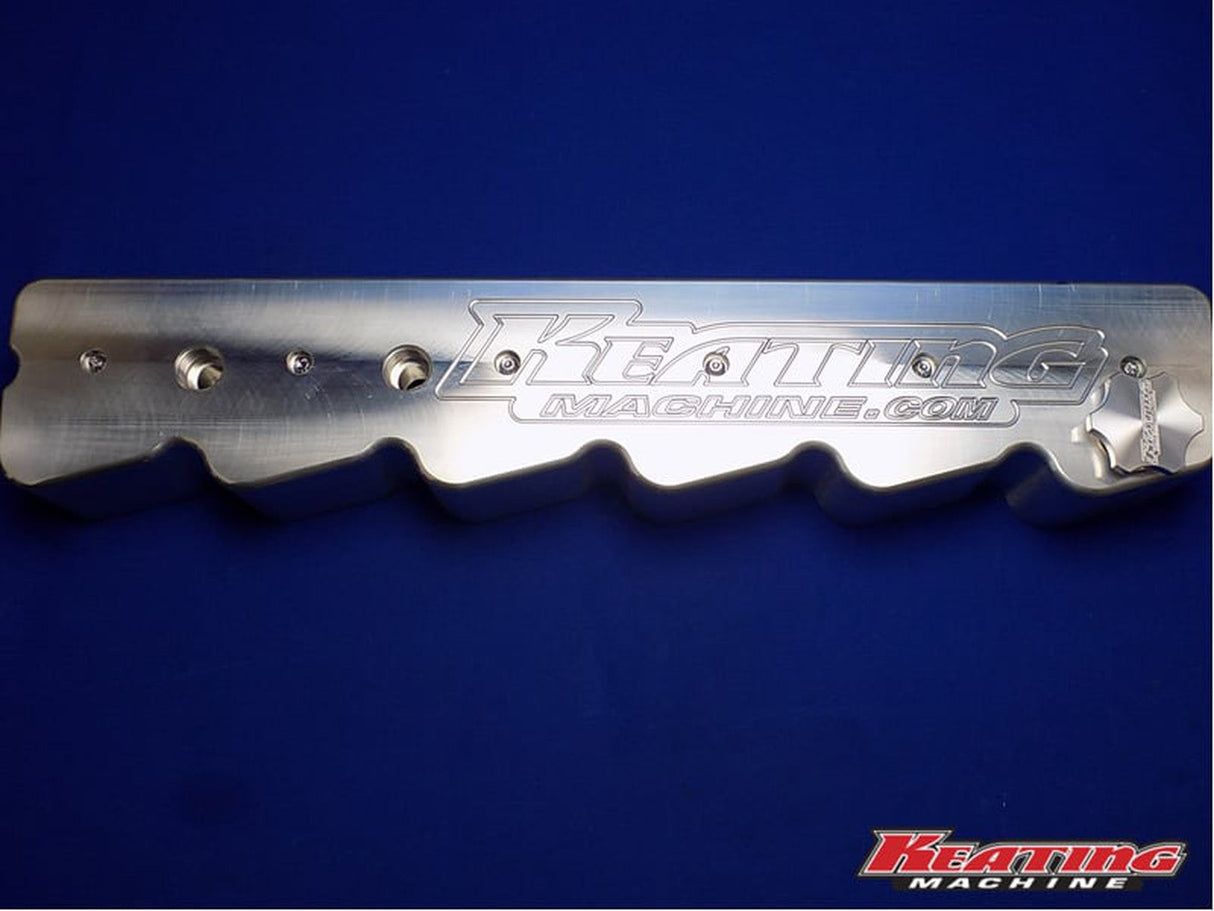 Keating Machine Extra Tall 3.75" 12 Valve Billet Valve Cover, 1994-1998 Dodge Ram 5.9L Cummins Keating Machine