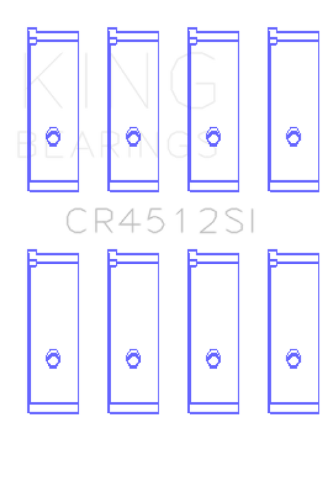 King Engine Bearings Honda D17A1/2 1.7L 16V (Size +0.50mm) Connecting Rod Bearing Set