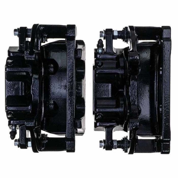 Power Stop 19-20 Dodge Charger Front Black Calipers - Pair (w/Bracket)