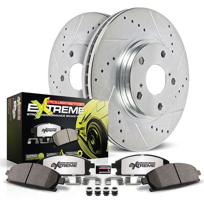 Power Stop 21-23 Ford Mustang Front Z26 Street Brake Kit