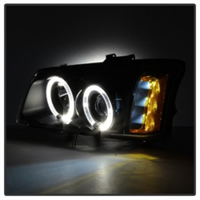 Spyder Chevy Silverado 1500 03-06 Projecteur LED Halo LED Ambre Reflctr Blk PRO-YD-CS03-AM-BK