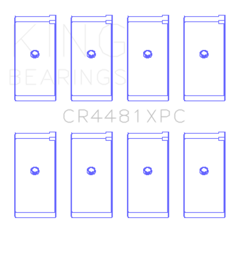 Jeu de roulements de bielle King Engine Bearings Mitsubishi 4G63/4G64/->1992 (taille + 0,026 mm)