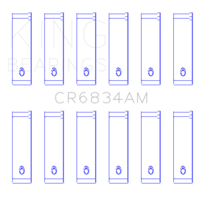 King Engine Bearings Chrysler 3.3/3.8 V6 +.002 Os/Od (Size +0.25mm) Connecting Rod Bearing Set