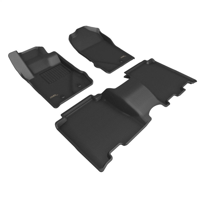 Tapis de sol 3D MAXpider 21-24 Ford Bronco Kagu 1ère/2ème rangée - Noir