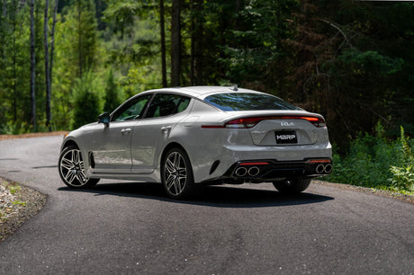 Échappement arrière Cat-Back MBRP 2022 Kia Stinger 3.3L T304 SS - Double sortie arrière divisée Quad utilise des cadres d'usine