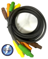 2/0 SC CABLE 4 WIRE 300 AMP 480v M/F HUBBELL SERIES 16 CAM LOCK 10' EA ACDCWIREANDSUPPLY