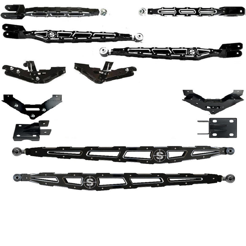 10" to 14" F250 F350 LONG ARM 4-Link Lift Upgrade for 2011-2016 Super Duty Stryker Off Road Design