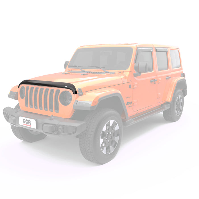 Protection de capot EGR Superguard pour Jeep Wrangler 2018+ / Gladiator 2020+ - Fumée foncée (305251)