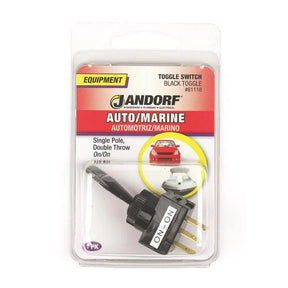 Switch Toggle SPDT Black TOGGLE ON/On 3TAB Jandorf