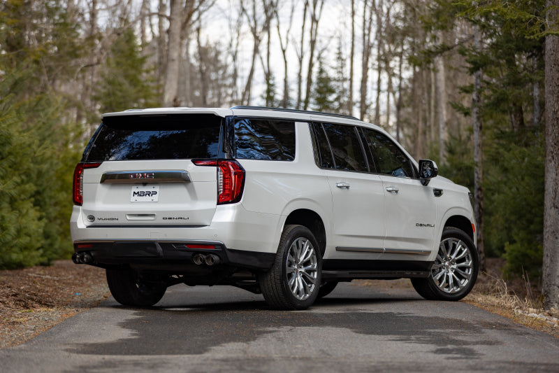 MBRP 21-24 Chevrolet Surburban XL 5,3 L 3 po aluminisé 2,5 po double catalyseur en fibre de carbone divisé