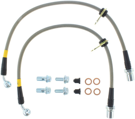 Conduites de frein avant en acier inoxydable StopTech pour Supra 93-98