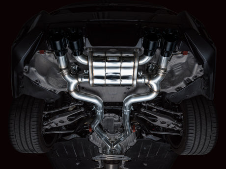 Échappement AWE Tuning 23-24 BMW G87 M2 SwitchPath Edition - Embouts noirs diamantés