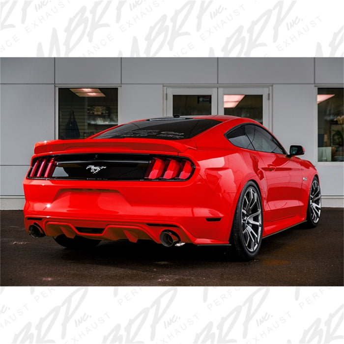 MBRP 15 Ford Mustang GT 5.0 3 pouces Cat Back Dual Split Rear Street Version Embouts 4.5 pouces - Aluminisé