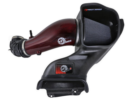 Prise d'air aFe 23-24 Ford F150 Raptor R V8 5,2 L suralimenté Red Carbon Track Series avec filtre P5R