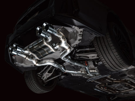 Échappement AWE Tuning 23-24 BMW G87 M2 SwitchPath Edition - Embouts chromés argentés