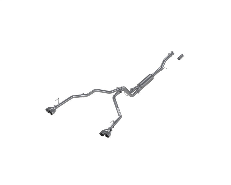 MBRP 21-24 Chevrolet Surburban XL 5,3 L 3 po aluminisé 2,5 po double catalyseur en fibre de carbone divisé