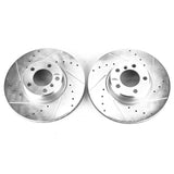Disques de frein avant Power Stop 14-16 Evolution percés et rainurés pour BMW 228i - Paire