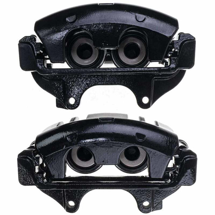 Power Stop 19-20 Dodge Charger Front Black Calipers - Pair (w/Bracket)