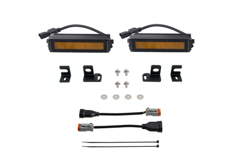 Kit de feux antibrouillard à LED Diode Dynamics 2024+ Toyota Tacoma SS6 - Ambre large