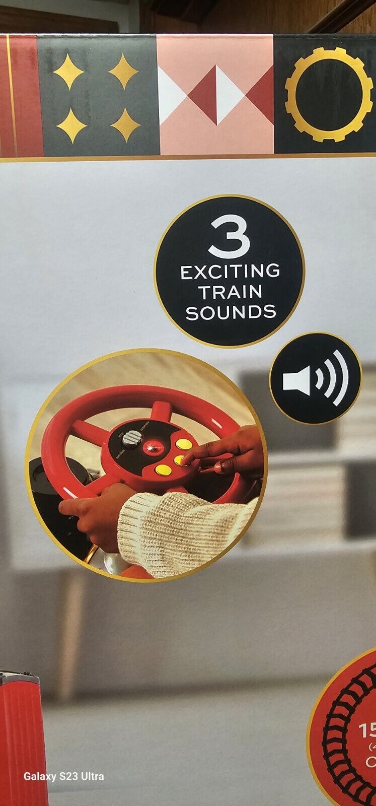 FAO Schwarz Motorized Train Set with LED Lights and 15+ Feet of Track - Brand New!