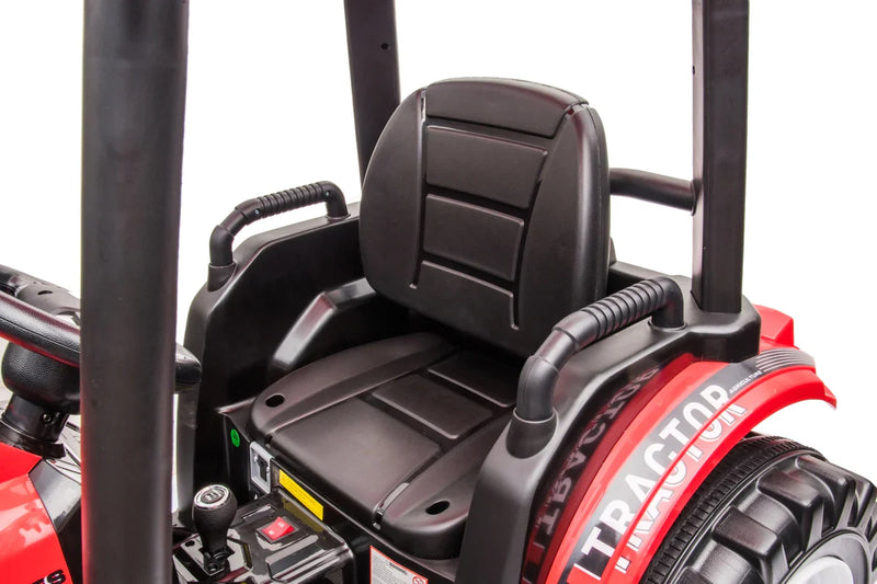 24V Children's Ride on Excavator Tractor with Trailer - Battery-Powered Electric Vehicle Plaything