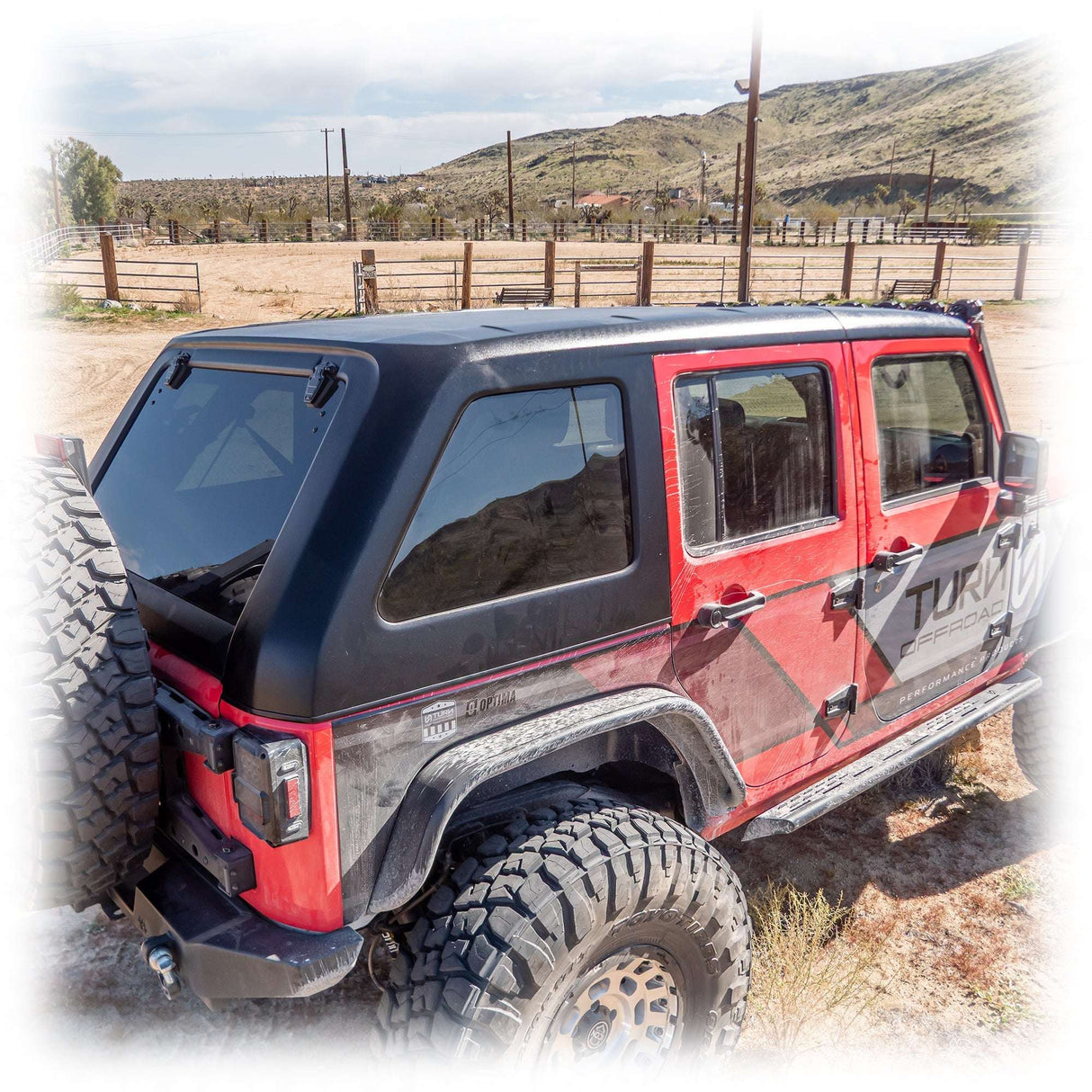 Fastback Hard Top for Jeep Wrangler JK Unlimited 4-Door Turn Offroad