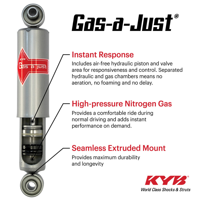 KYB 17-20 Ford F-250 4WD / 17-22 F-350 4WD (Exc. Cab & Chassis) Gas-a-Just Gas Shock - Rear