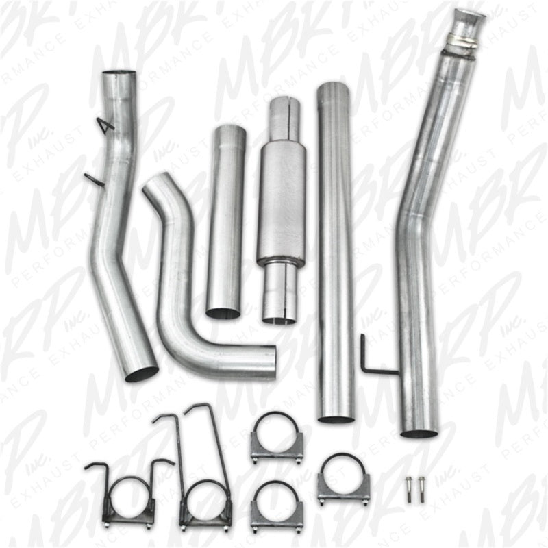 Système d'échappement MBRP 1994-2002 Dodge 2500/3500 Cummins Turbo Back (94-97 Hanger HG6100 req.) Série P