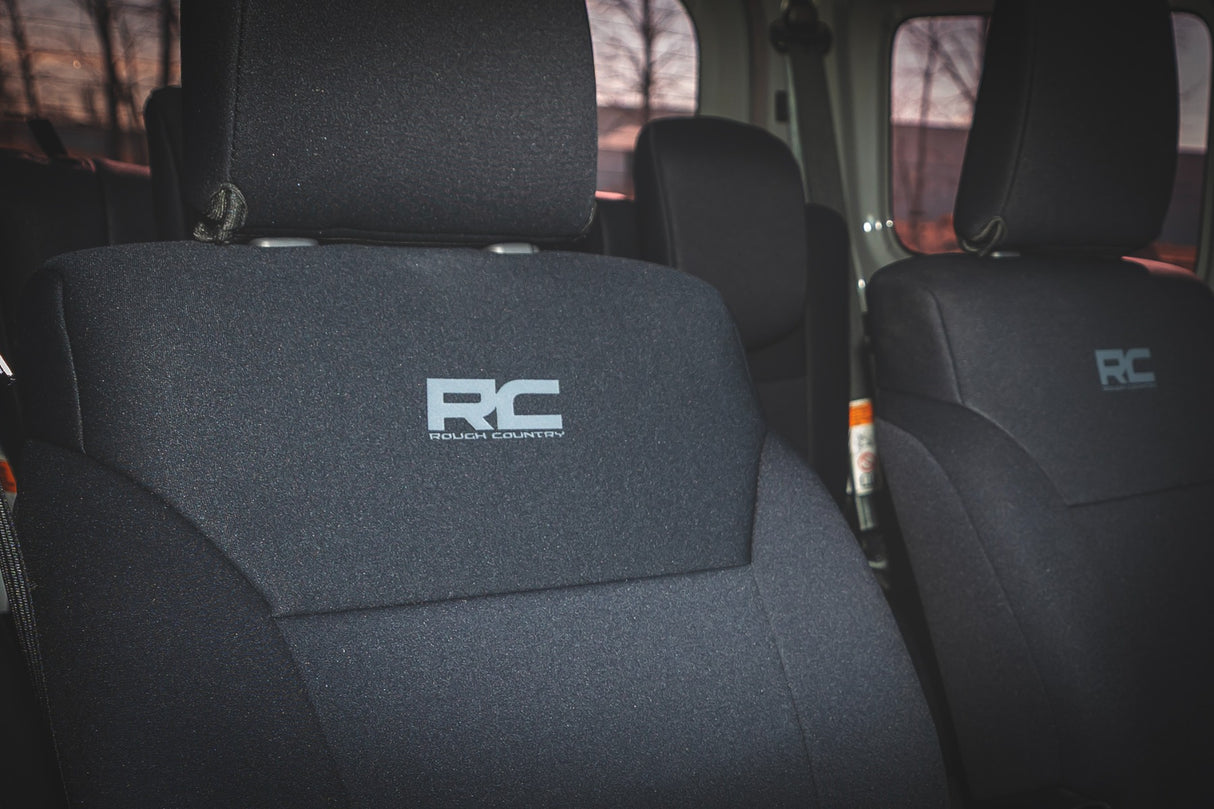 Rough Country Neoprene Seat Covers for Suzuki Jimny 2-Door 2018-2025
