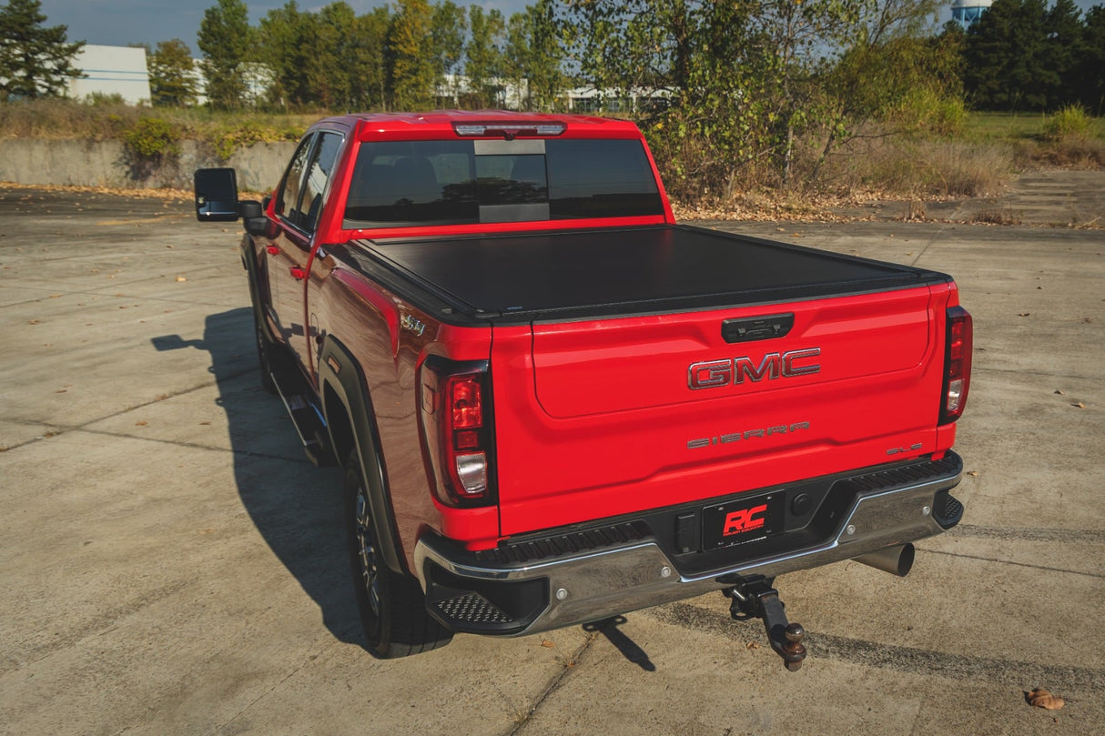 Rough Country Powered Retractable Bed Cover Chevy GMC 2500HD 3500HD