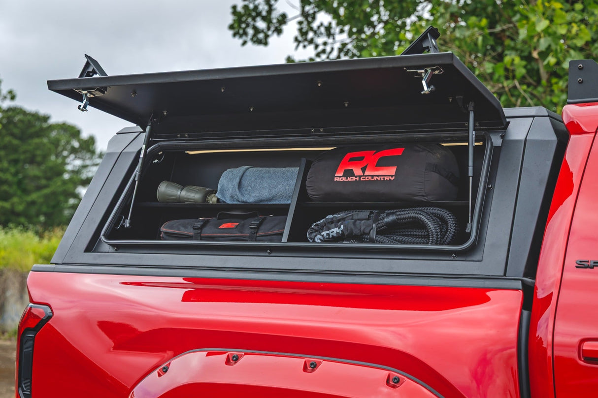 Rough Country Bed Cap Side Shelf Storage Bin Toyota Tacoma 24-26