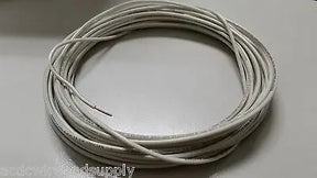 18 AWG TFN SOLID COPPER WIRE 100 FT IN WHITE GREAT FOR TRAIN WIRE ACDC WIRE AND SUPPLY