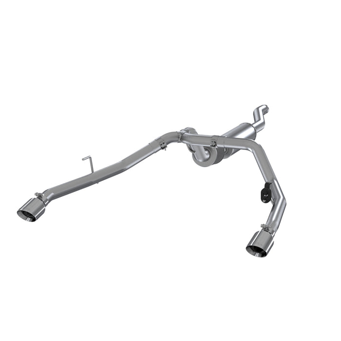 MBRP 2020 Jeep Gladiator 3.6L 2.5in Double sortie arrière Cat Back Exhaust Aluminisé